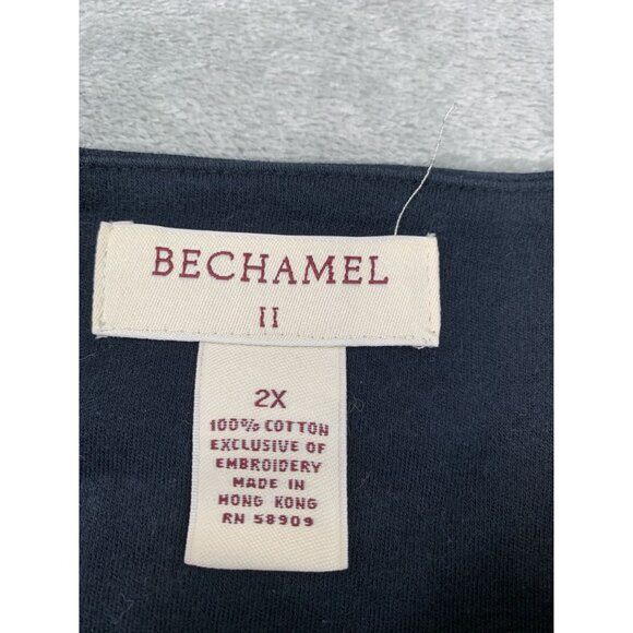 Bechamel Womens 2X Black Cardigan With Animal Embroidery - Picture 3 of 11